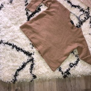 Camel cropped sweater